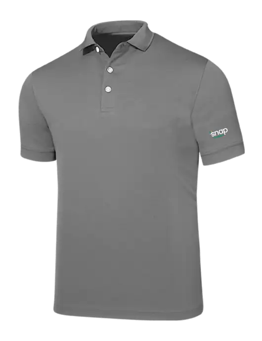 Callaway Ottoman Medium Grey Polo w/Snap Finance Logo