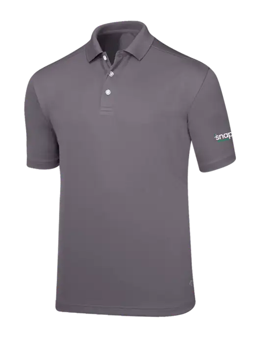 Callaway Core Medium Grey Performance Polo w/Snap Finance Logo