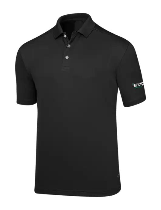 Callaway Core Black Performance Polo w/Snap Finance Logo