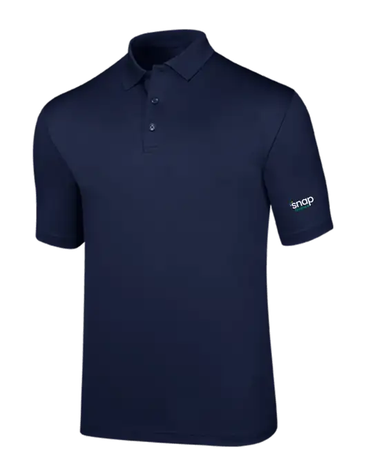 Callaway Opti-Dri Navy Chev Polo w/Snap Finance Logo