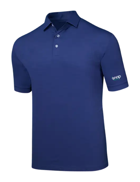 Callaway Navy Fashion Tonal Polo w/Snap Finance Logo