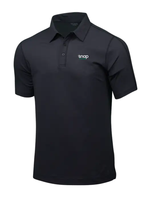 OGIO Black Top ONYX Polo w/Snap Finance Logo