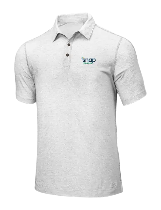 OGIO White ONYX Polo w/Snap Finance Logo