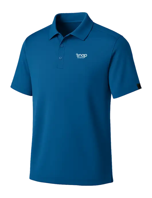 OGIO Royal Blue Framework Polo w/Snap Finance Logo
