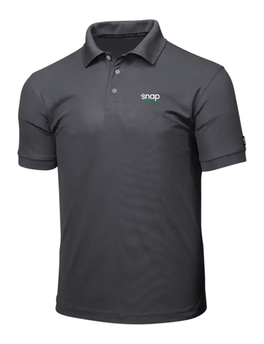 OGIO Charcoal Grey Caliber 2.0 Polo w/Snap Finance Logo