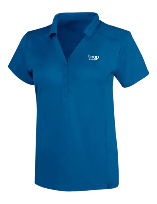 OGIO Royal Blue Womens Framework Polo w/Snap Finance Logo