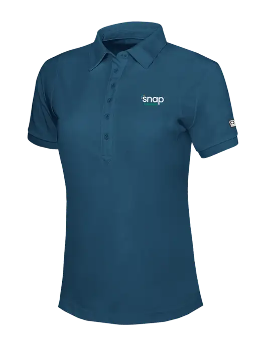 OGIO Womens Light Navy Jewel Polo w/Snap Finance Logo