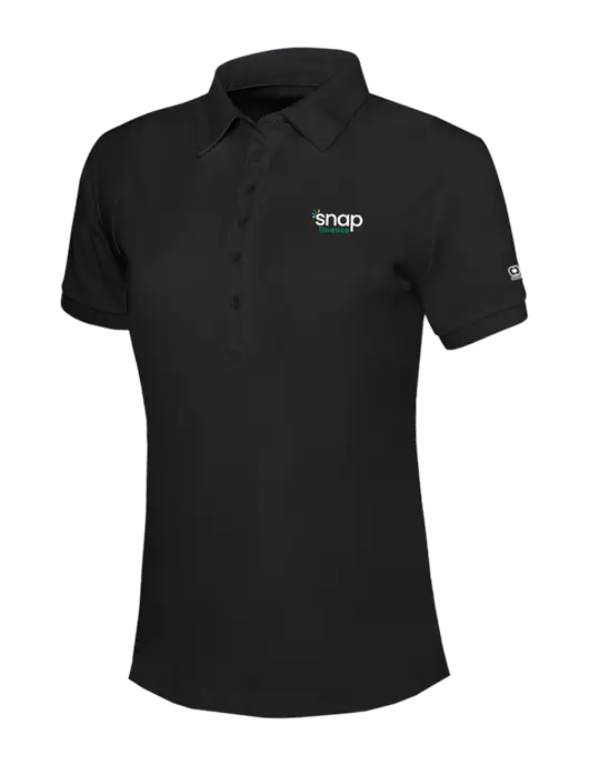 OGIO Womens Blacktop Jewel Polo w/Snap Finance Logo