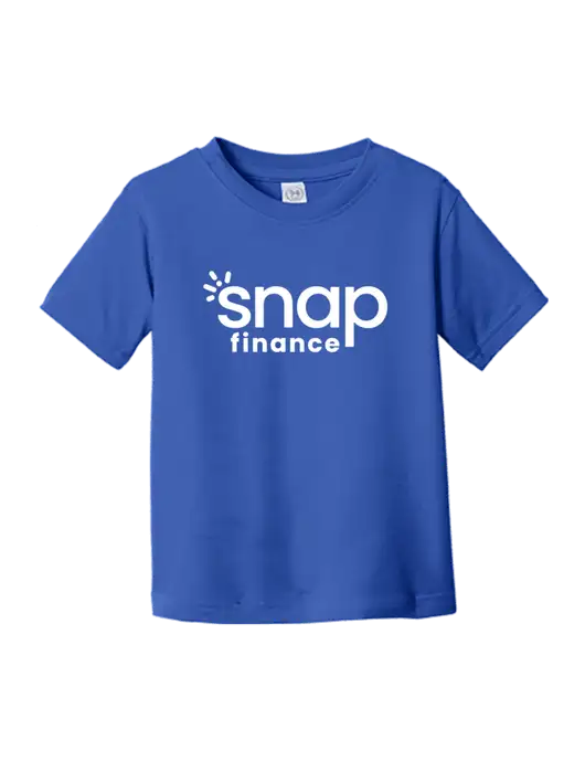 Rabbit Skins Royal Toddler Fine Jersey Tee w/Snap Finance Logo