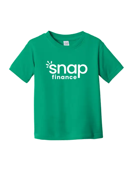 Rabbit Skins Kelly Toddler Fine Jersey Tee w/Snap Finance Logo