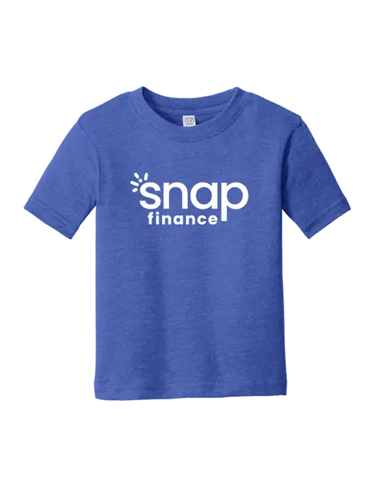 Rabbit Skins Vintage Royal Toddler Fine Jersey Tee w/Snap Finance Logo