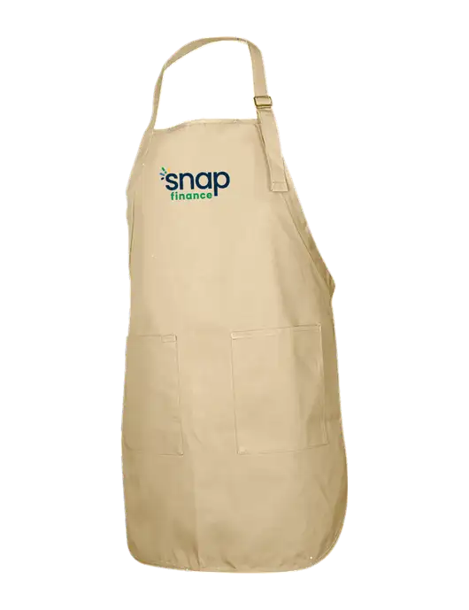 Full-Length Stone Apron With Pockets w/Snap Finance Logo