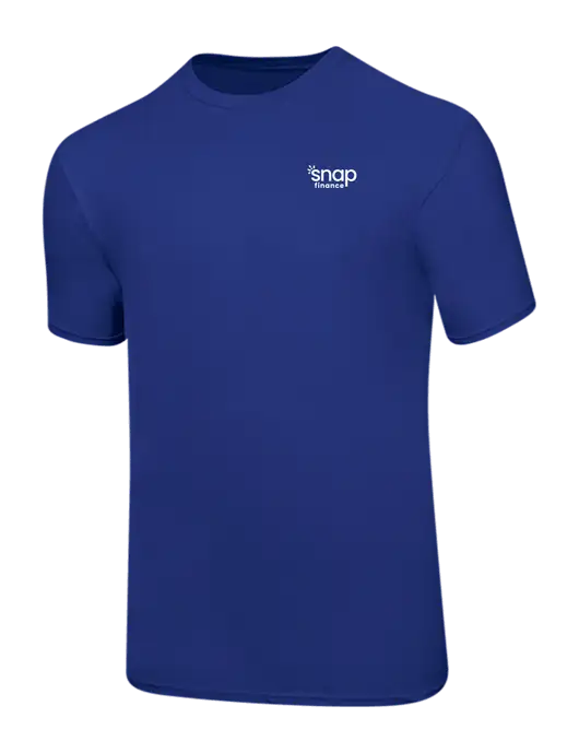 Ring Spun Royal 4.5 oz T-Shirt w/Snap Finance Logo
