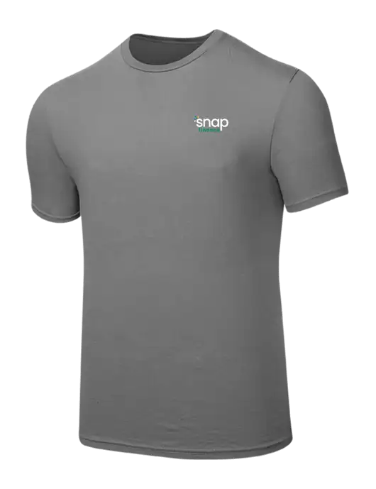 Seriously Soft Medium Grey T-Shirt w/Snap Finance Logo