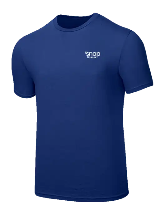 Seriously Soft Dark Royal T-Shirt w/Snap Finance Logo