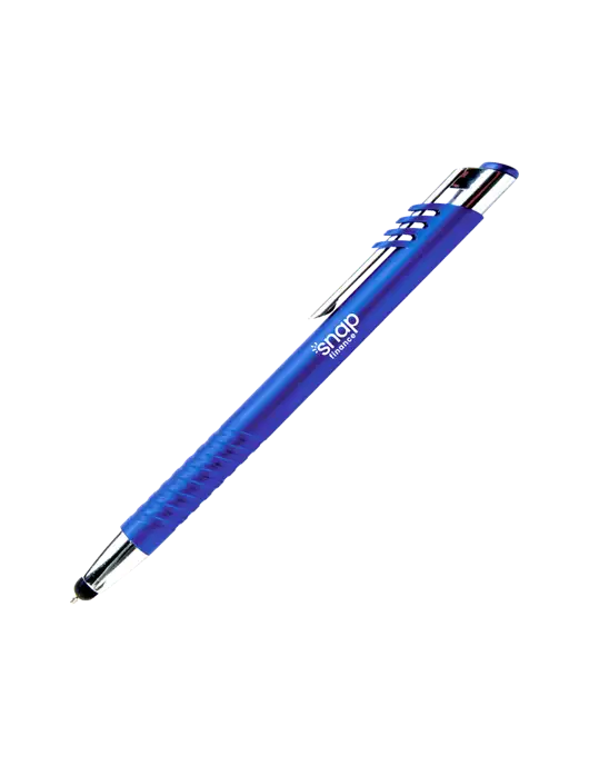 Schirhart Blue Stylus Pen - Blue Ink w/Snap Finance Logo