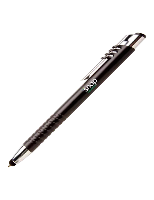 Schirhart Black Stylus Pen - Blue Ink w/Snap Finance Logo