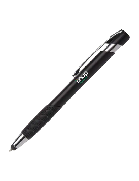 Alize Black Stylus Black Ink Pen w/Snap Finance Logo