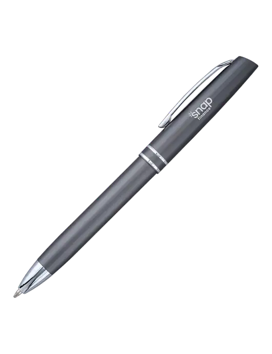 Gunmetal Anguilla Black Ink Pen w/Snap Finance Logo