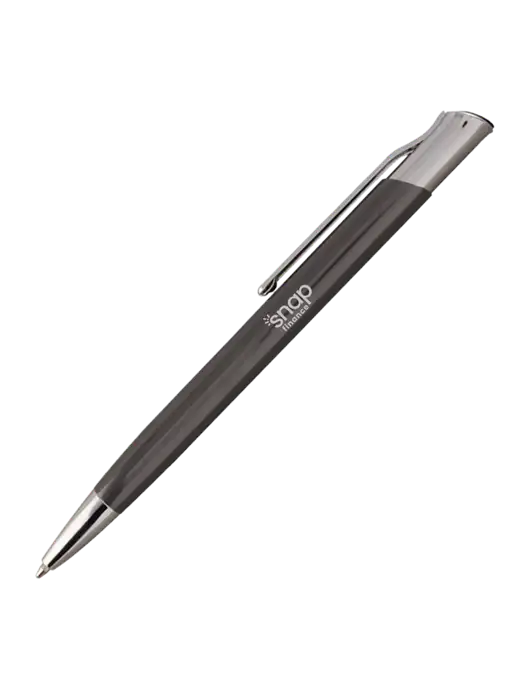San Malo Gunmetal Pen - Black Ink w/Snap Finance Logo