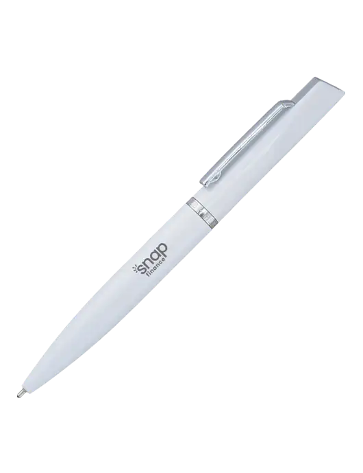 Santos White Pen - Black Ink w/Snap Finance Logo