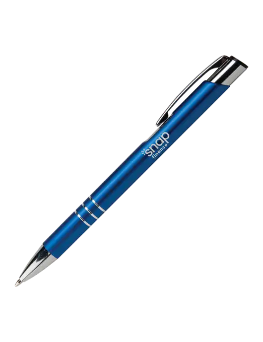 Laurent Blue Pen - Black Ink w/Snap Finance Logo