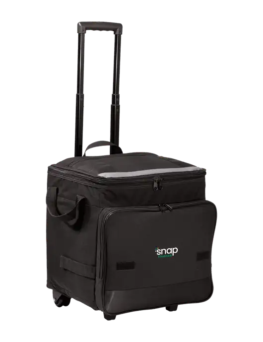 Black Rolling Cooler w/Snap Finance Logo