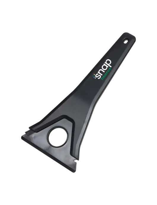 TriBlade Black Windshield Scraper w/Snap Finance Logo