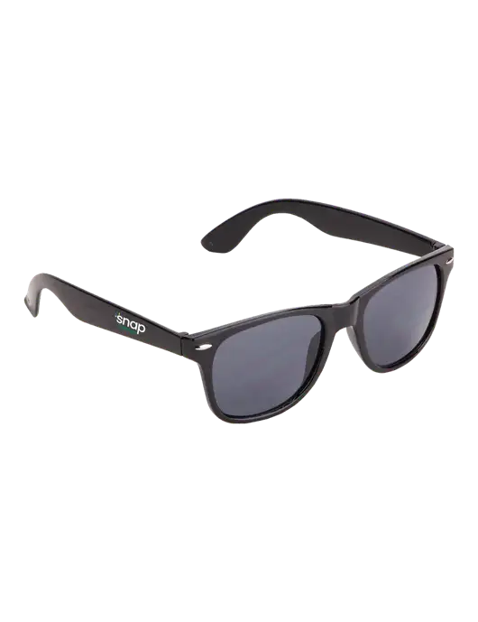 Daytona Black Sunglasses w/Snap Finance Logo