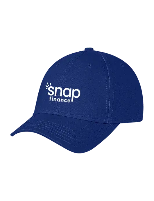 Royal Structured Soft Snap Closure Hook & Loop Cap w/Snap Finance Logo