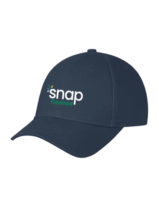 Navy Structured Cap Hook & Loop w/Snap Finance Logo