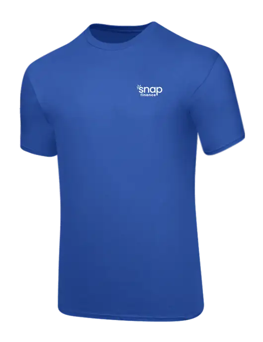 Core Blend Royal Blue T-Shirt w/Snap Finance Logo
