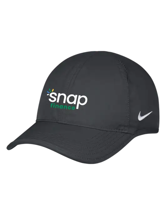 Nike Charcoal Featherlight Cap w/Snap Finance Logo