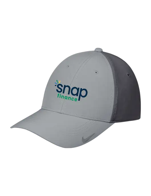 Nike Light Grey/Dark Grey Dri-FIT Legacy Cap w/Snap Finance Logo