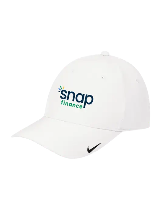 Nike White Dri-FIT Legacy Cap w/Snap Finance Logo