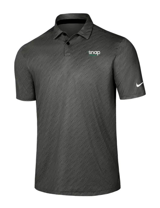 Nike Dark Grey Vapor Dash Polo w/Snap Finance Logo