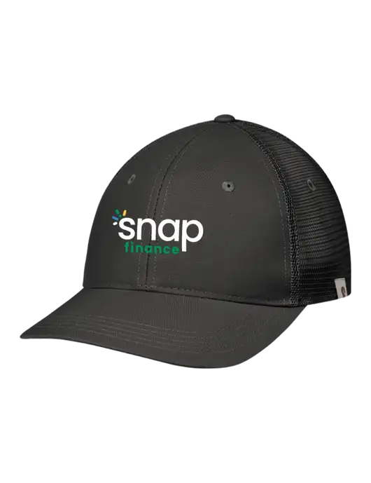 Carhartt Black Trucker Rugged Pro Series Cap w/Snap Finance Logo