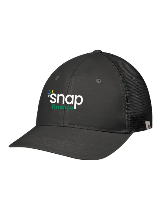 Carhartt Black Trucker Rugged Pro Series Cap w/Snap Finance Logo