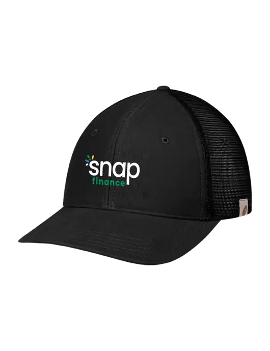 Carhartt Black Canvas Trucker Cap w/Snap Finance Logo