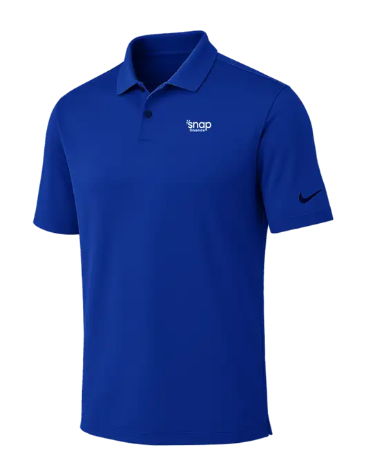 Nike Dark Royal Dri-FIT Vapor Polo w/Snap Finance Logo