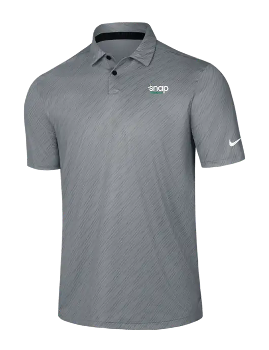 Nike Medium Grey Vapor Dash Polo w/Snap Finance Logo