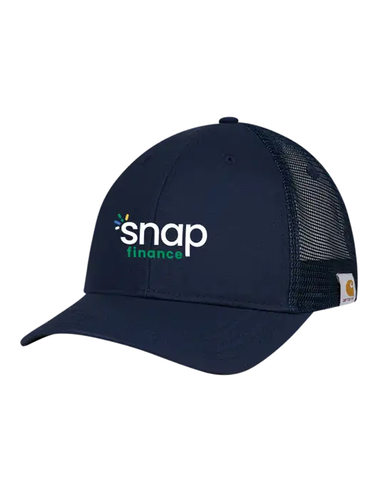 Carhartt Navy Trucker Rugged Pro Series Cap w/Snap Finance Logo