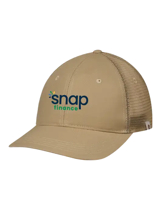 Carhartt Dark Tan Trucker Rugged Pro Series Cap w/Snap Finance Logo