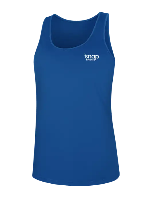 Womens Dark Royal PosiCharge Competitor Racerback Tank w/Snap Finance Logo