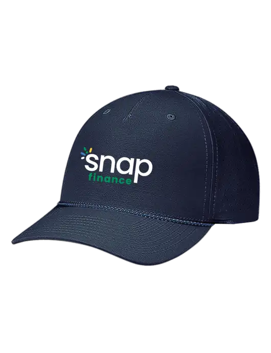 Richardson Laser Perf Performance Dark Navy/Navy-Grey-Blue Rope Cap w/Snap Finance Logo