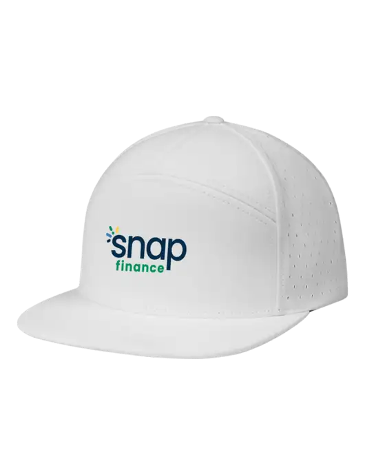 Richardson White Cannon Cap w/Snap Finance Logo