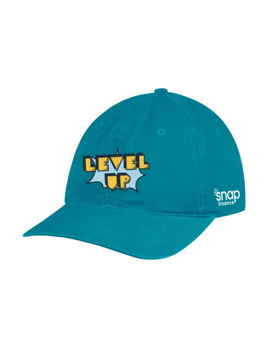 Garment Washed Unstructured Twill Sapphire Cap w/SNAP Finance Level Up Logo, Snap Finance Logo